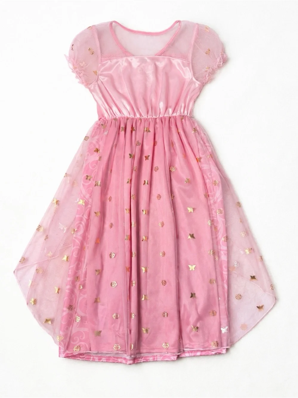 Wicked Paul Tazewell Pink Butterfly Tulle Dress Girls M 8